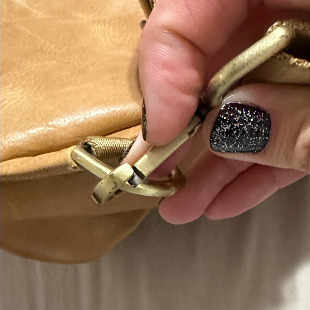 Tan vegan leather backpack or diaper bag - Picture 13 of 15
